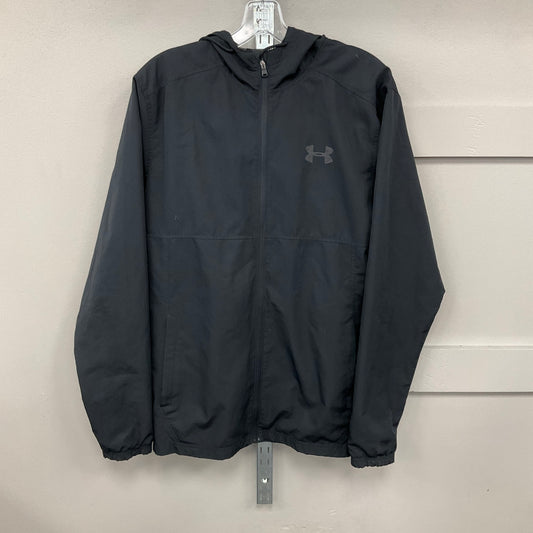 Jacket Windbreaker By Under Armour In Black, Size: M