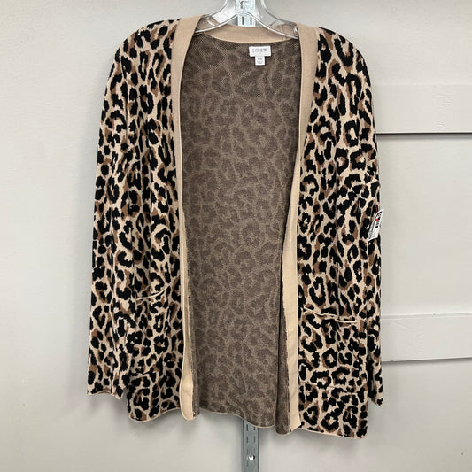 Cardigan By J. Crew In Animal Print, Size: Xs