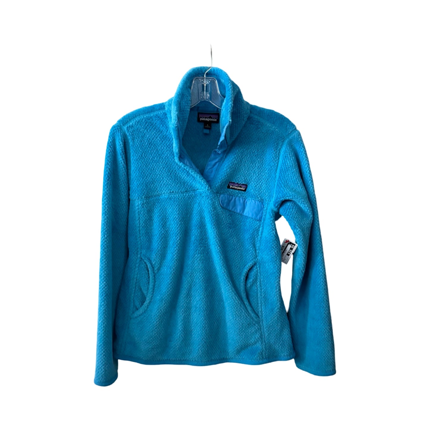 Sweatshirt Collar By Patagonia In Blue, Size: S