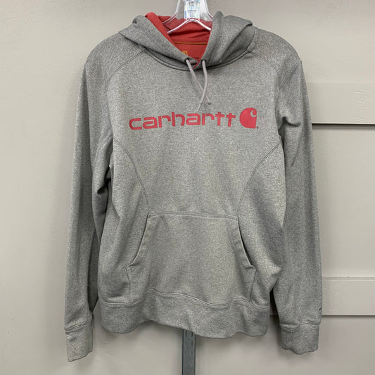 Sweatshirt Hoodie By Carhartt In Grey, Size: M