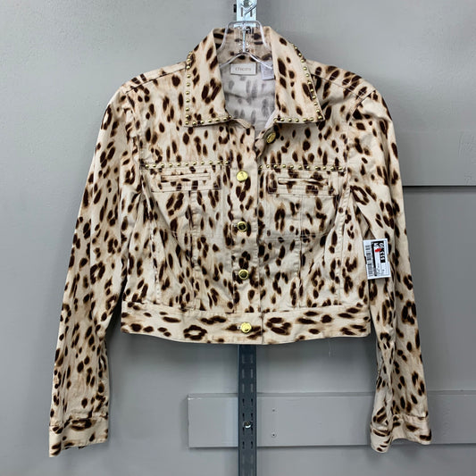 Top Long Sleeve By Chicos In Animal Print, Size: 0 (S)