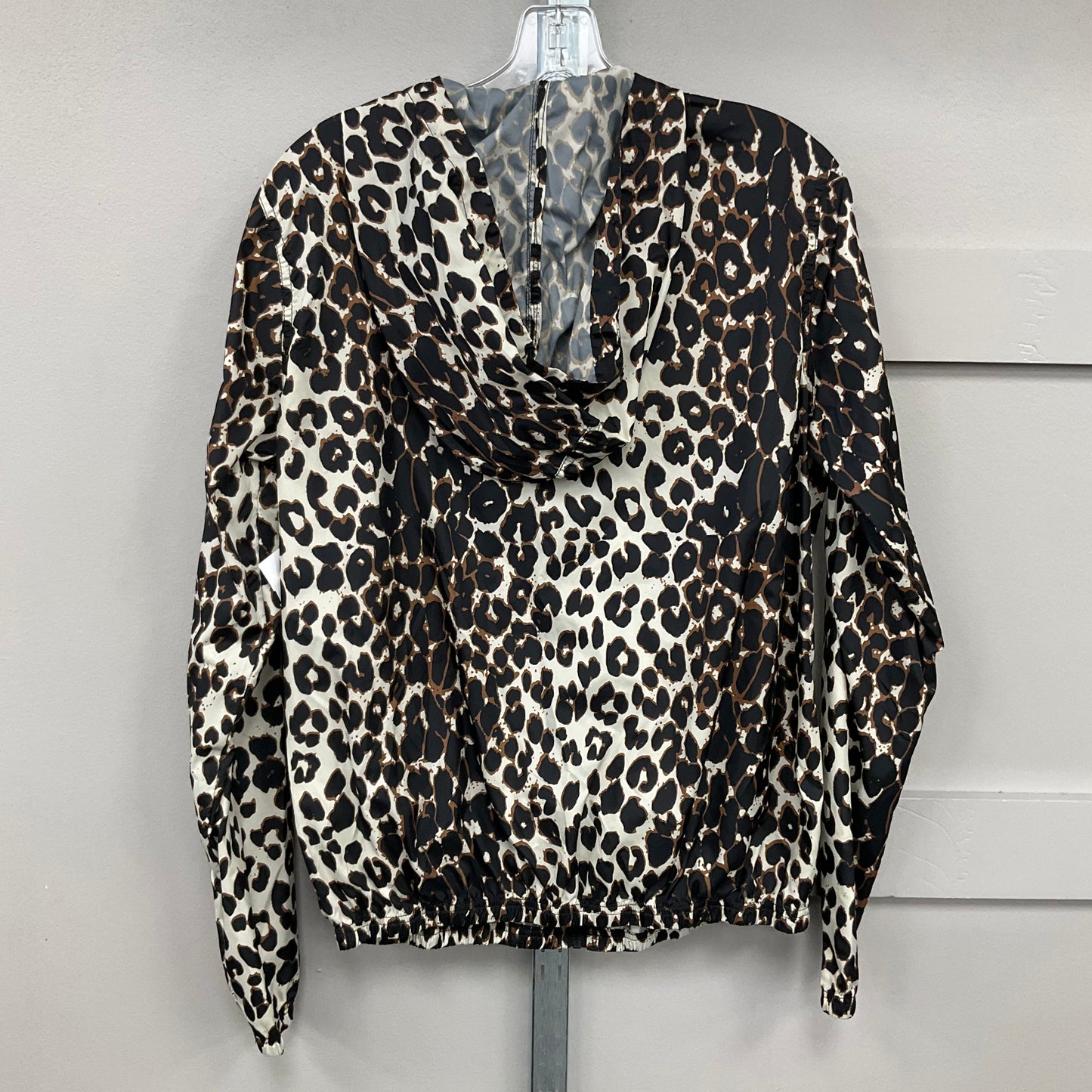 Jacket Windbreaker By Betsey Johnson Performance In Animal Print, Size: M