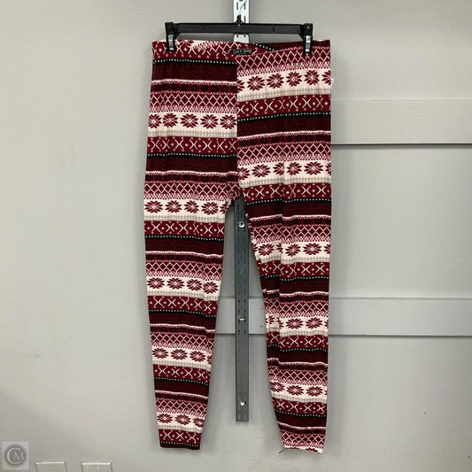 Pants Leggings By Clothes Mentor In Red, Size: L