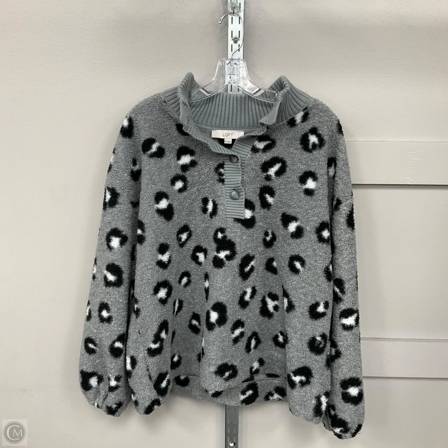 Sweater By Loft In Animal Print, Size: Xl