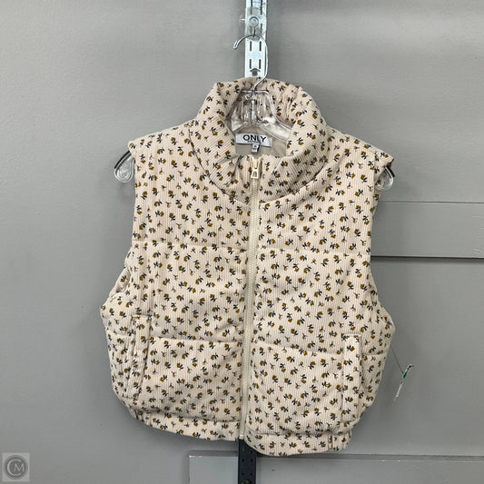 Vest Puffer & Quilted By Cmc In Floral Print, Size: M