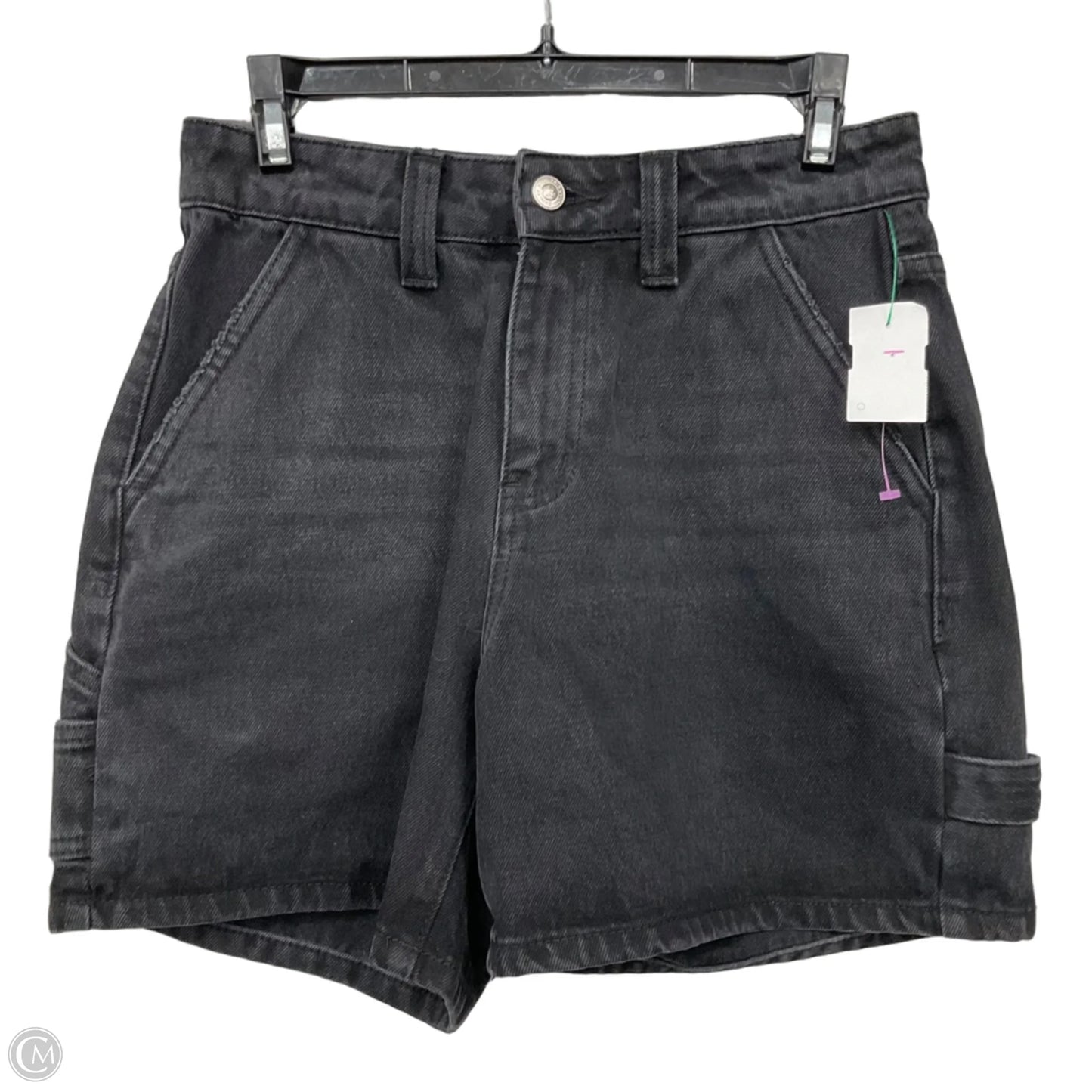 Shorts By Princess Polly In Black Denim, Size: 4