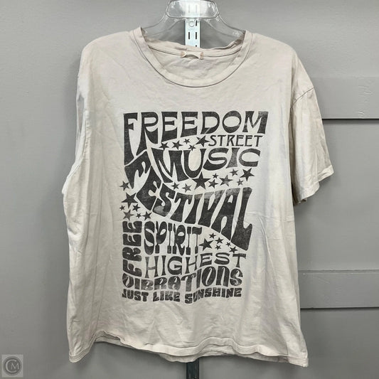 Top Short Sleeve Basic By Altard State In Cream, Size: Xxl
