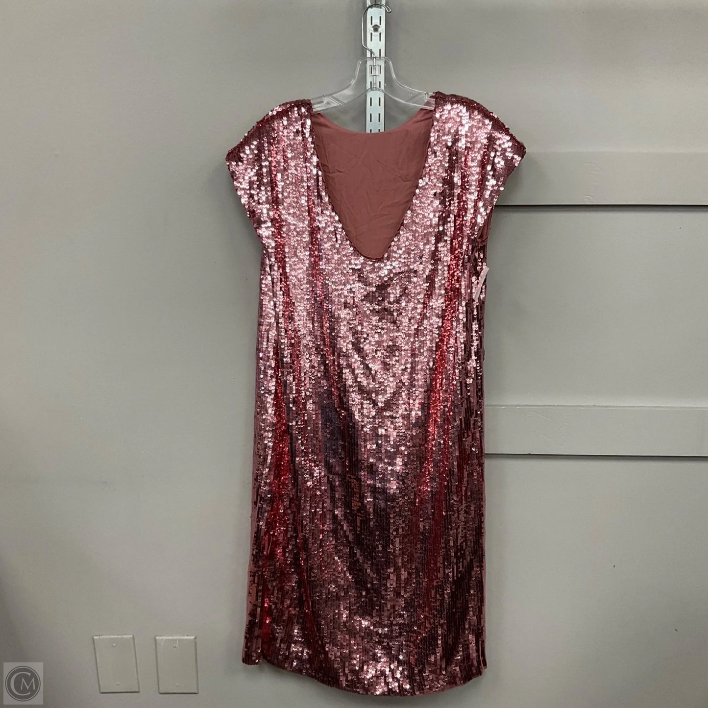 Dress Casual Short By Anthropologie In Pink, Size: M