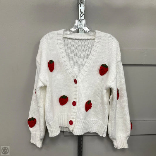 Cardigan By Clothes Mentor In White, Size: S