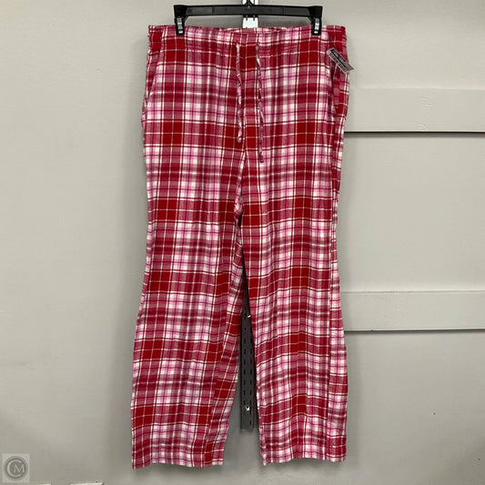 Pajama Pants By Gap In Plaid Pattern, Size: M