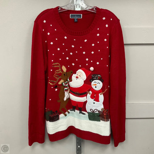 Sweater By Karen Scott In Red, Size: Xxl