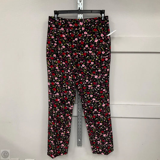 Pants Designer By Kate Spade In Floral Print, Size: 2