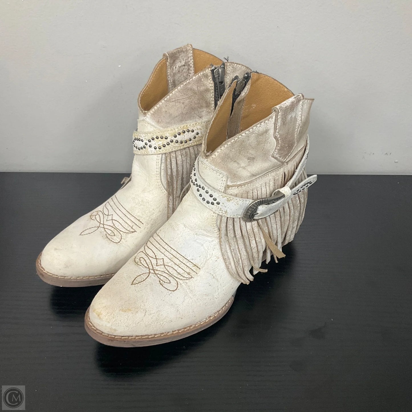Boots Western By Clothes Mentor In White, Size: 8.5