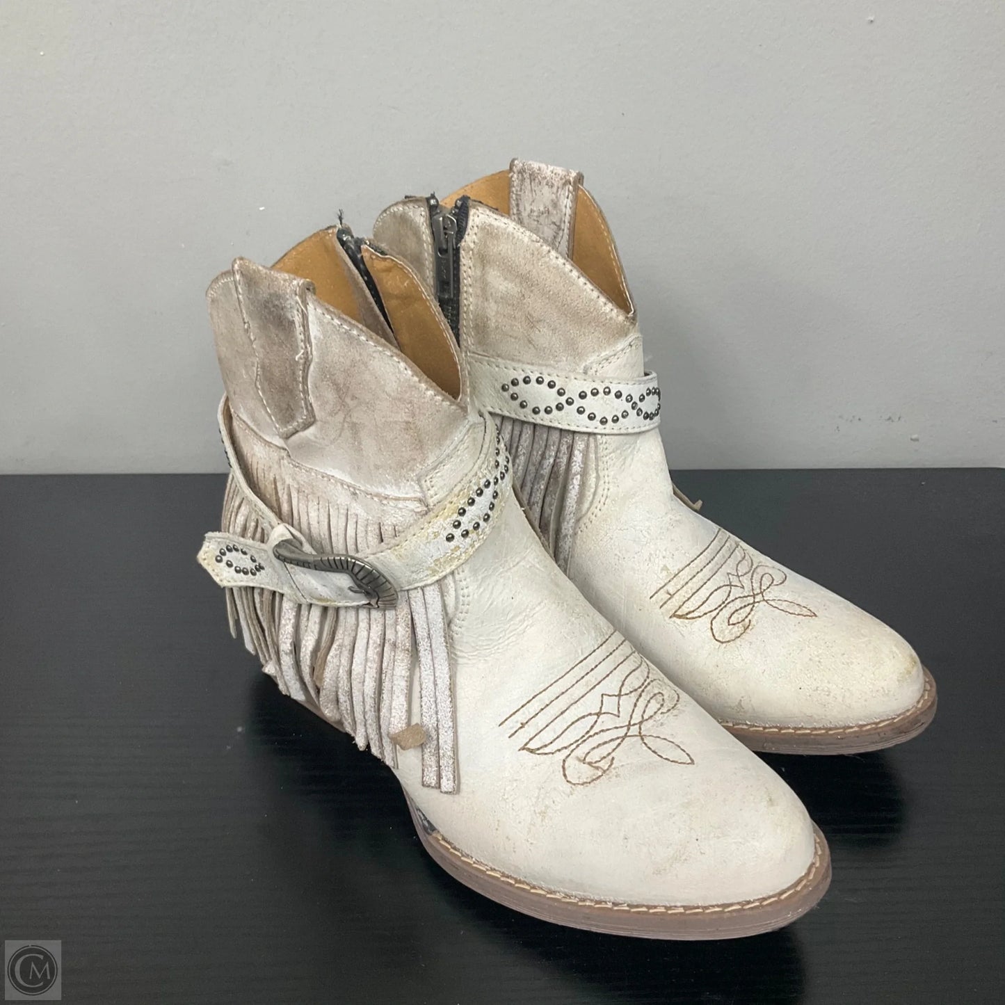 Boots Western By Clothes Mentor In White, Size: 8.5