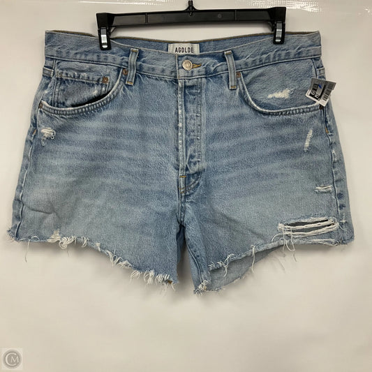 Shorts By Agolde In Blue Denim, Size: 12