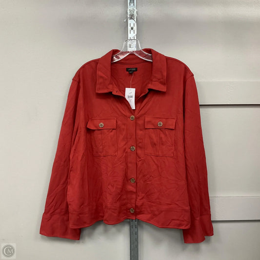 Top Long Sleeve By J. Jill In Orange, Size: 2x