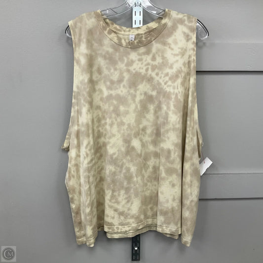 Athletic Tank Top By Lululemon In Tie Dye Print, Size: 20
