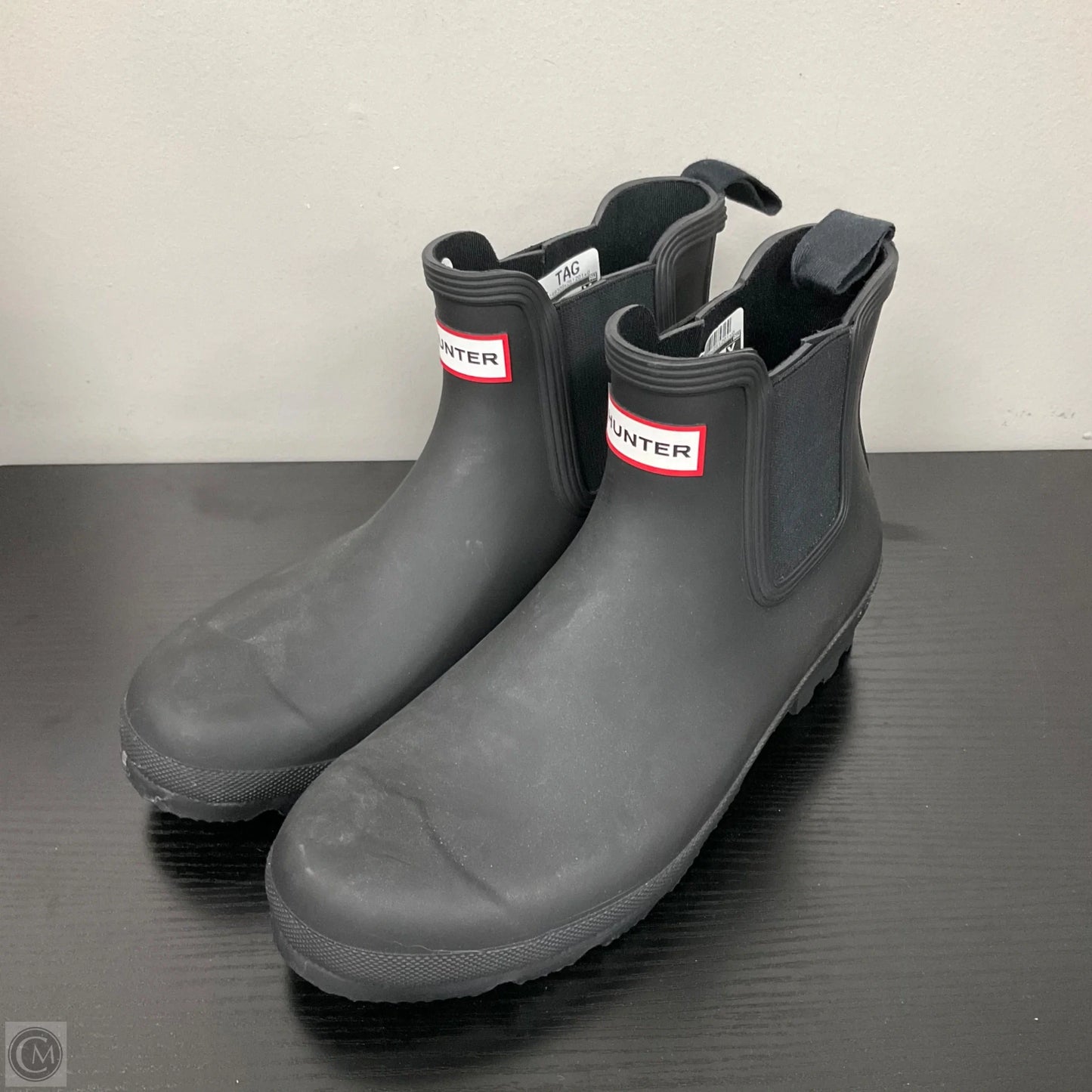 Boots Ankle Flats By Hunter In Black, Size: 11