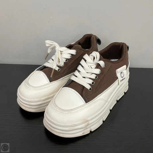 Shoes Sneakers Platform By Fashion In Brown, Size: 6