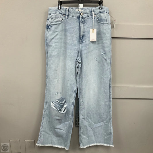 Jeans Good Skate Crop By Good American In Blue Denim, Size: 8