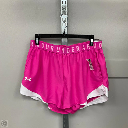 Athletic Shorts By Under Armour In Pink, Size: L