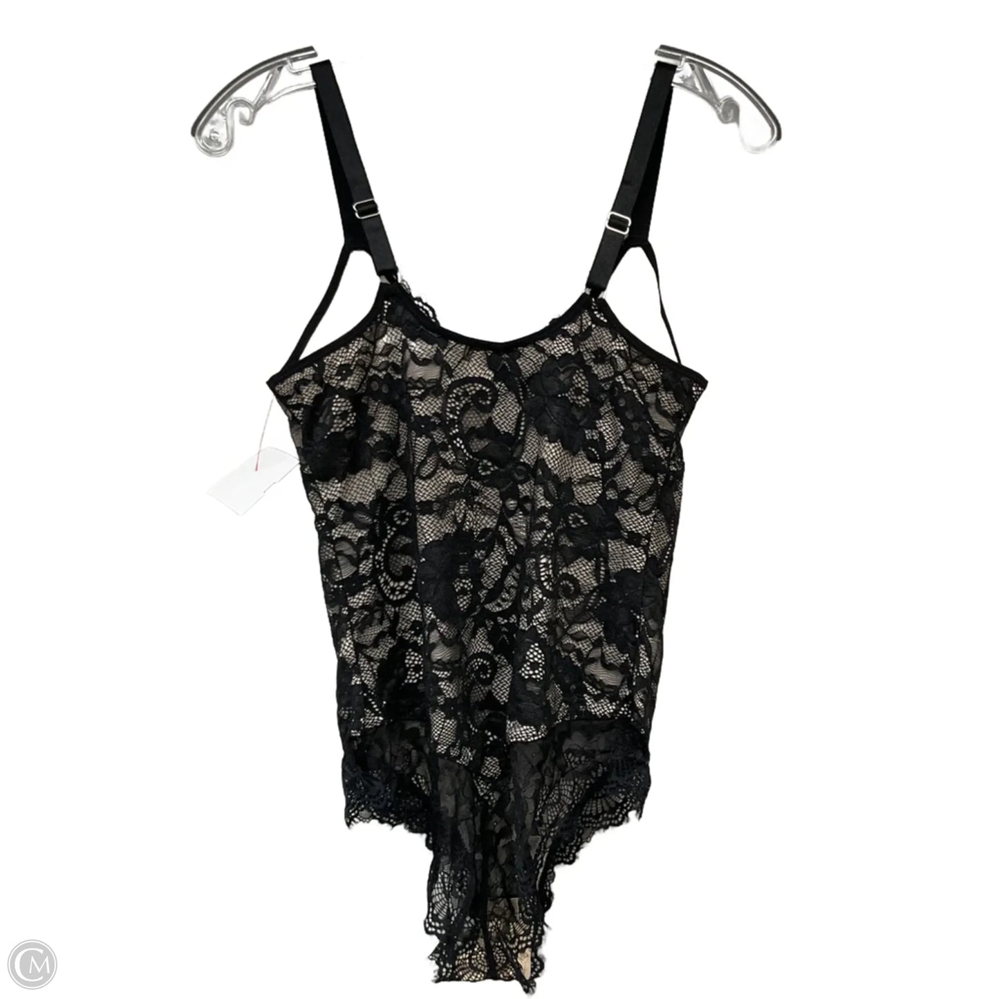 Bodysuit In Black, Size: L