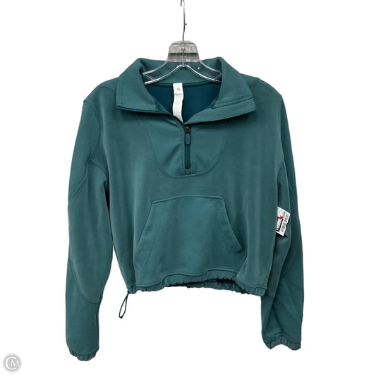 Athletic Sweatshirt Collar By Lululemon In Green, Size: 4