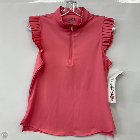 Top Sleeveless By Lucky In Love In Pink, Size: M