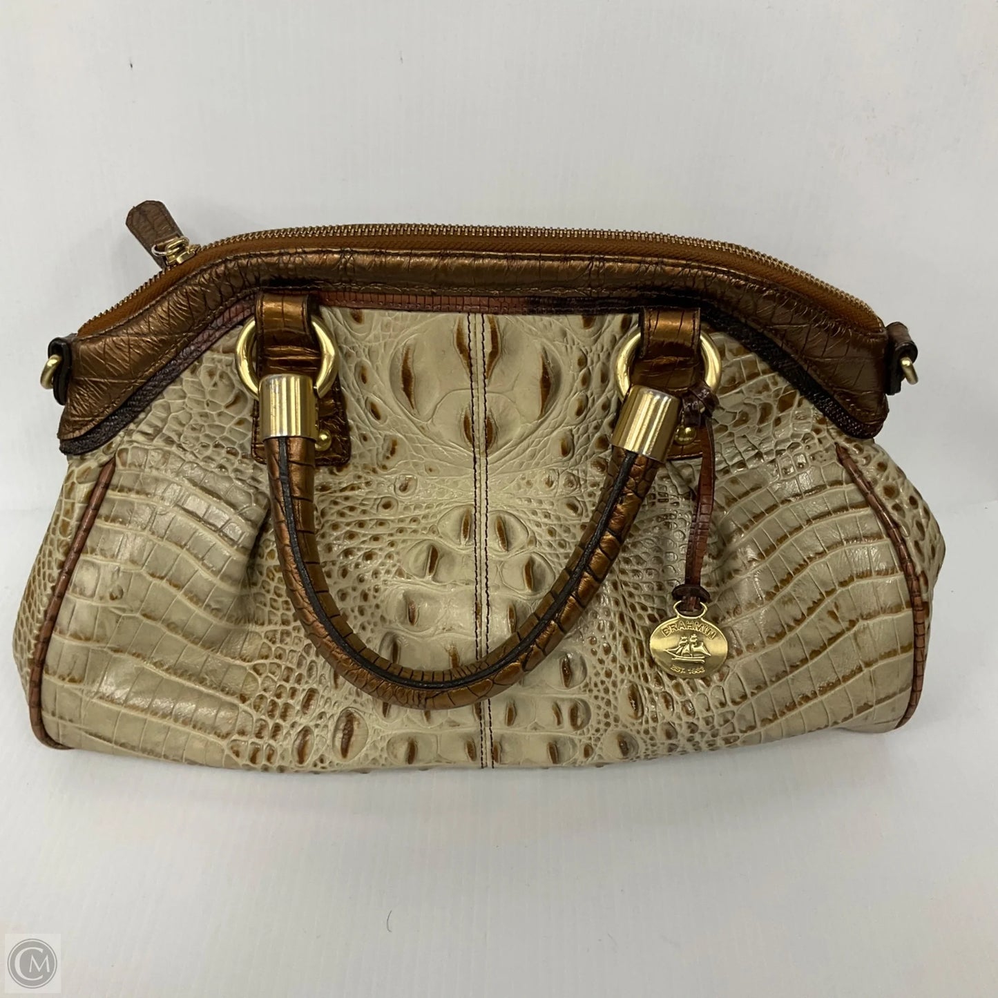 Handbag Designer By Brahmin, Size: Medium