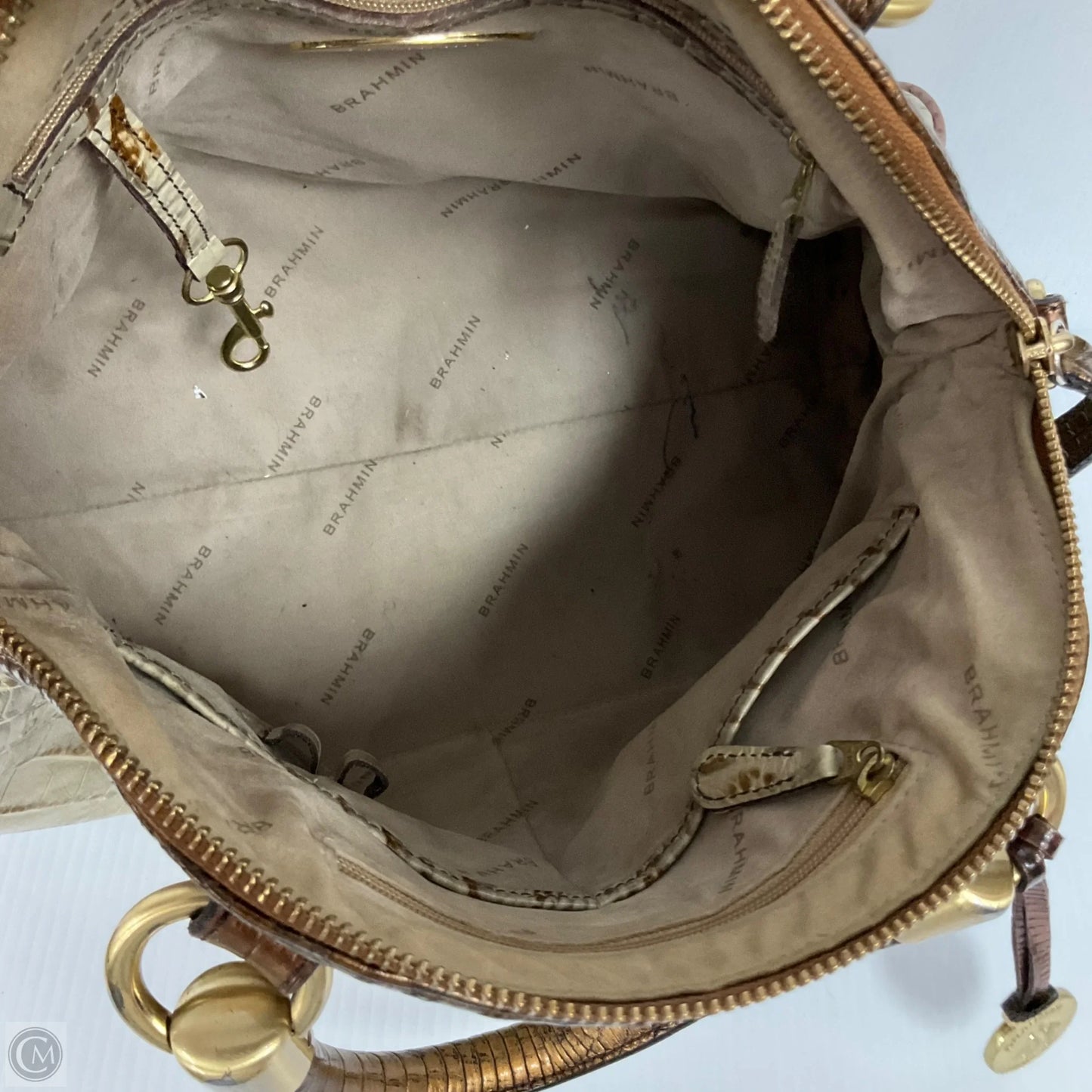 Handbag Designer By Brahmin, Size: Medium