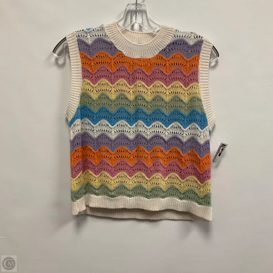 Top Short Sleeve By Shein In Multi-colored, Size: M