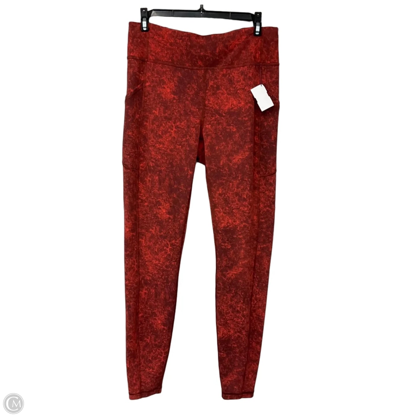 Athletic Leggings By Lululemon In Orange, Size: 10