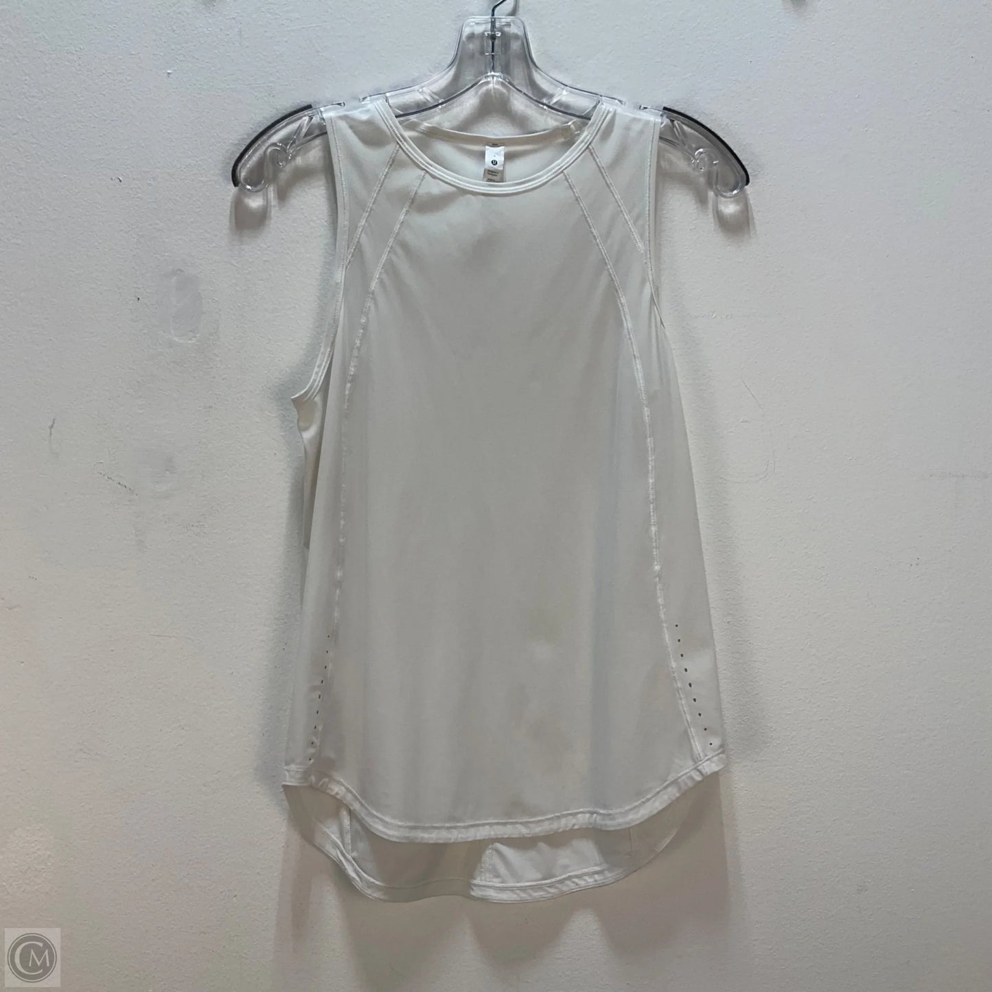 Athletic Tank Top By Lululemon In White, Size: 4