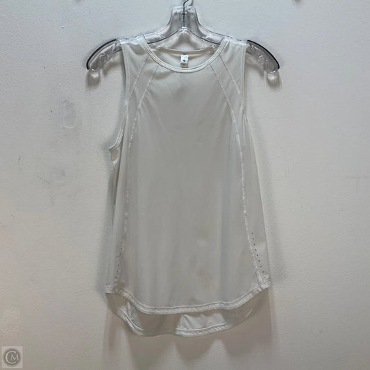 Athletic Tank Top By Lululemon In White, Size: 4