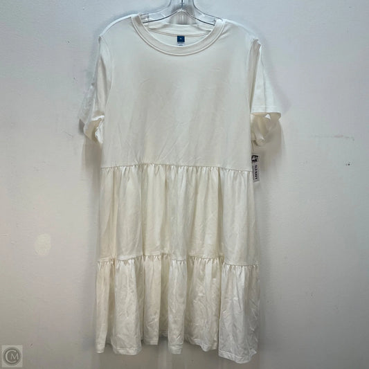 Dress Casual Midi By Old Navy In Cream, Size: Xl