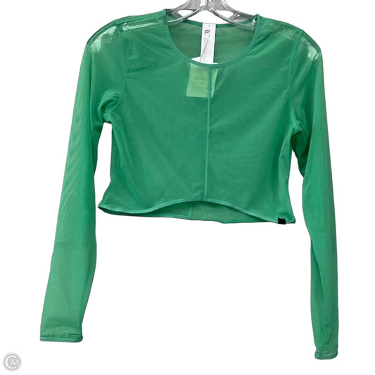 Top Long Sleeve By Fabletics In Green, Size: M
