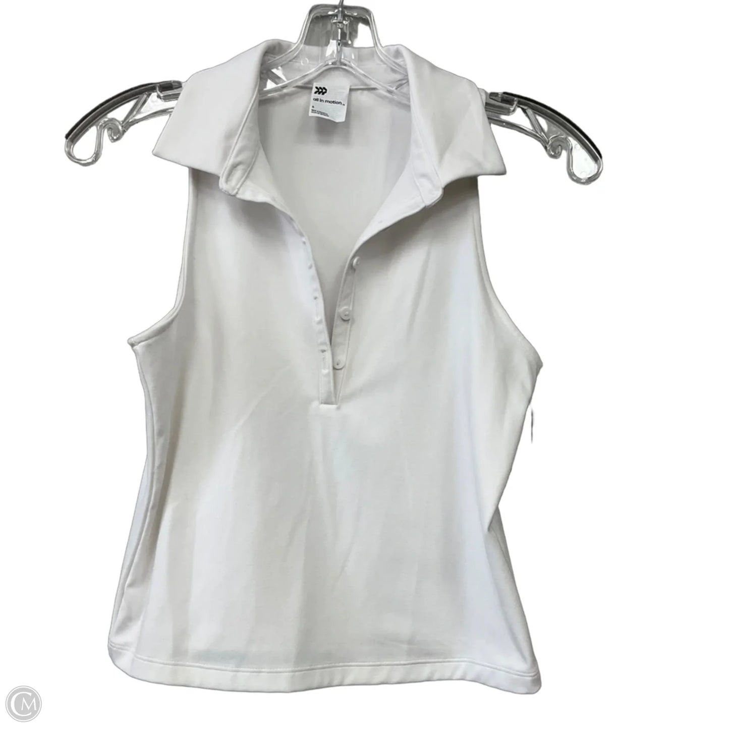 Top Sleeveless By All In Motion In White, Size: S