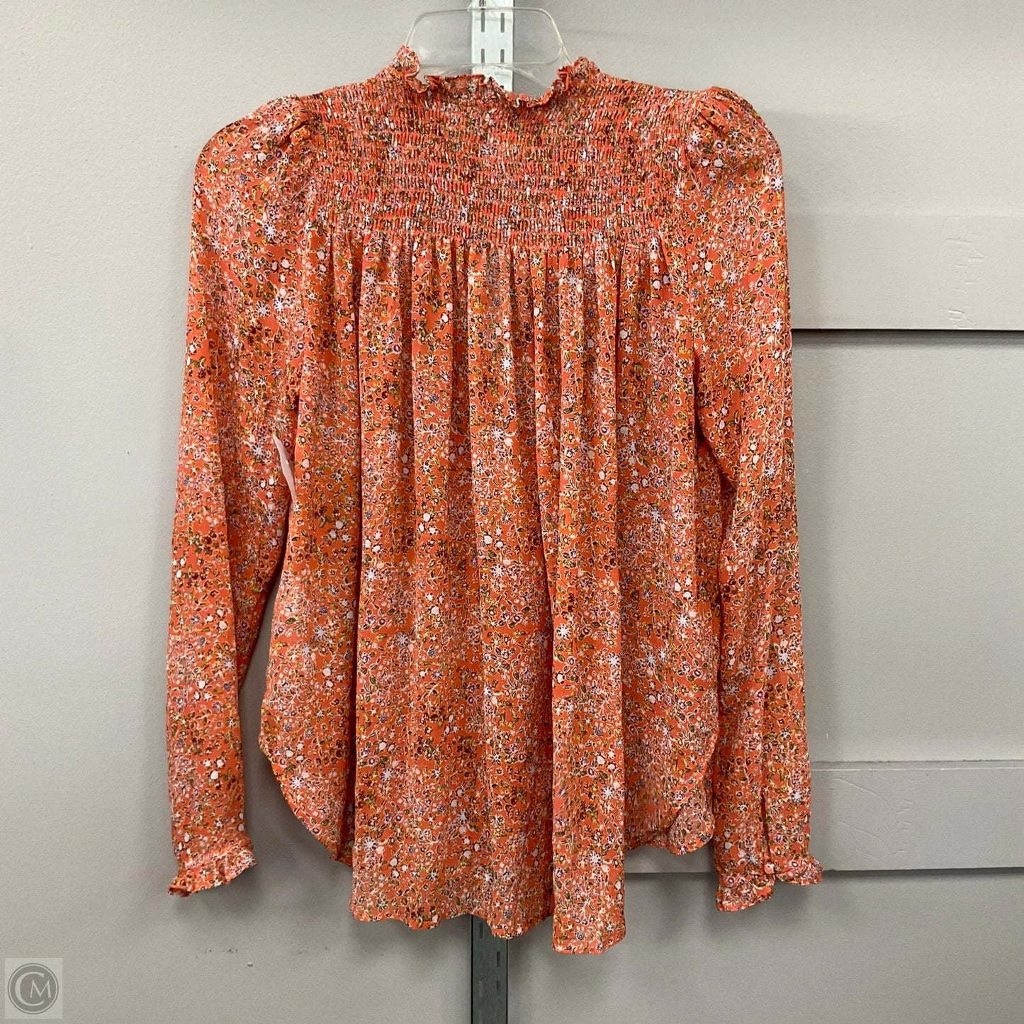Blouse Long Sleeve By Free People In Floral, Size: S