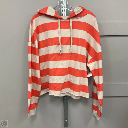 Sweatshirt Hoodie By Gap In Striped, Size: L