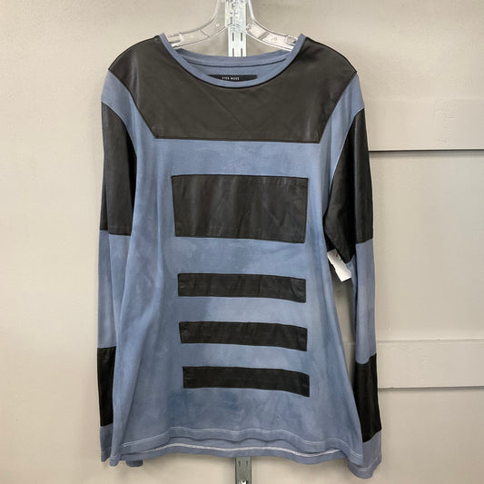 Top Long Sleeve By Pyer Moss In Black Blue, Size: S