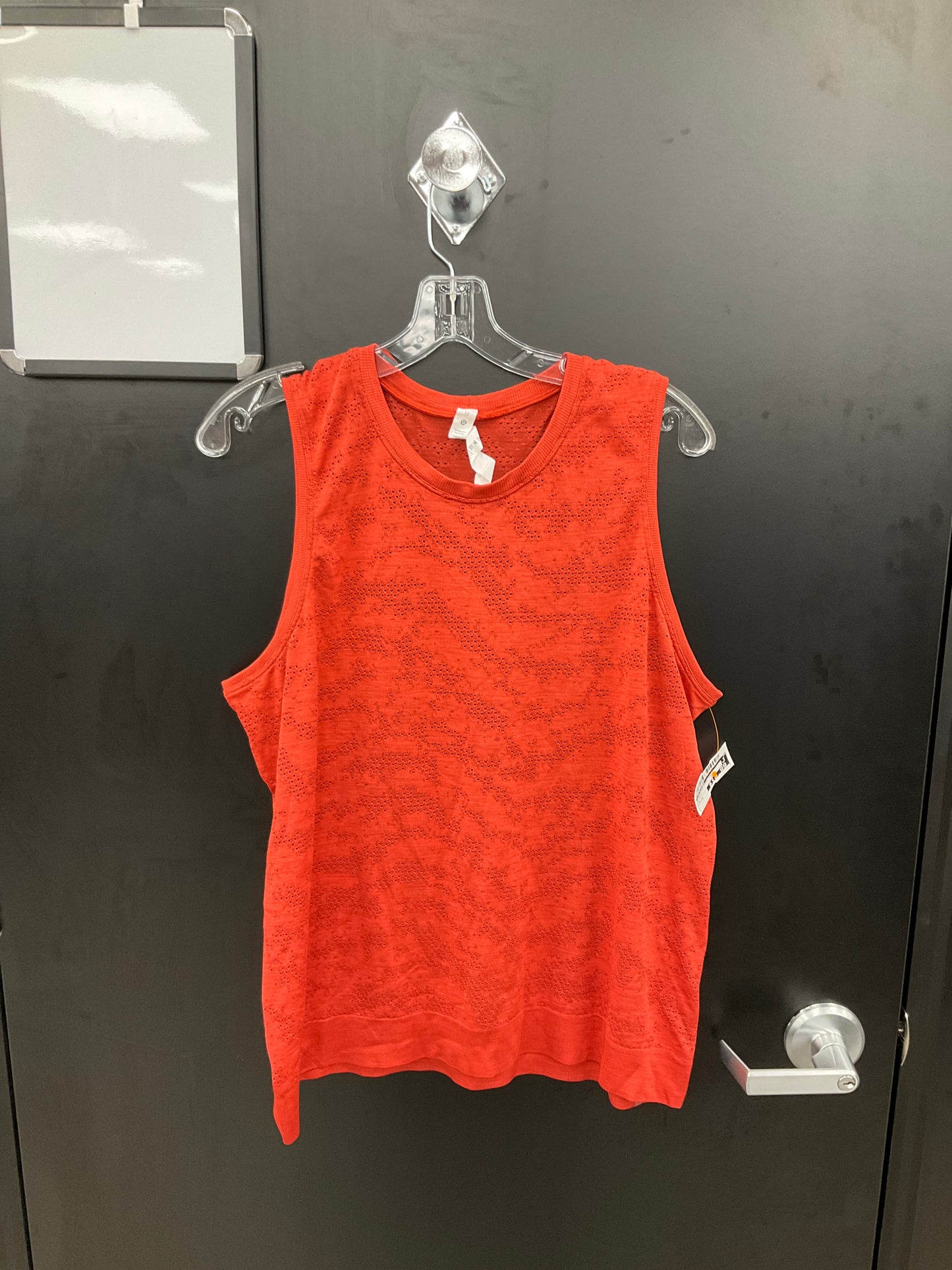 Athletic Tank Top By Lululemon In Orange, Size: 12