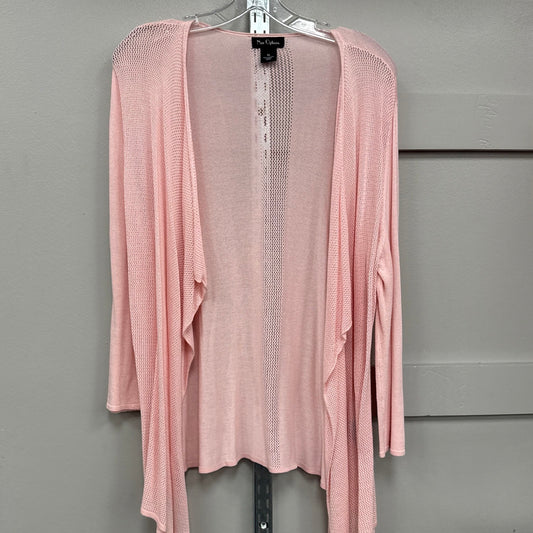 Sweater Cardigan By Nue Options In Pink, Size: Xl