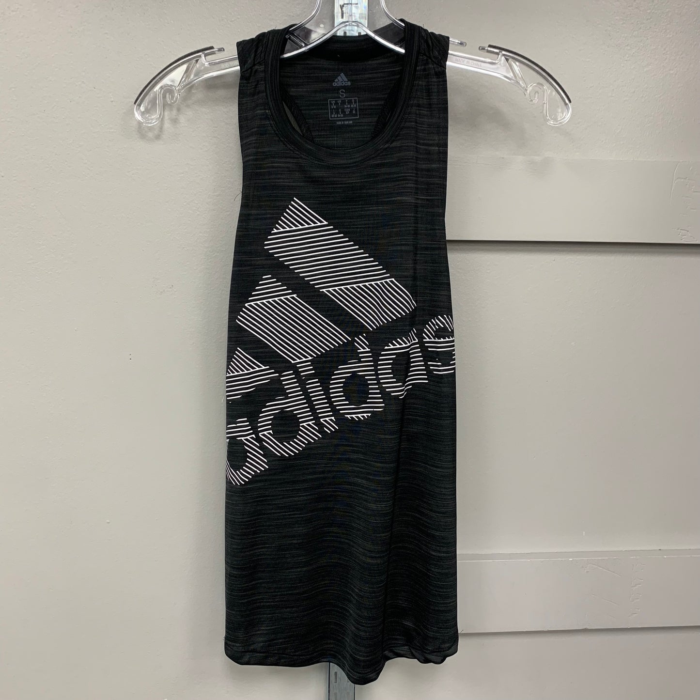 Athletic Tank Top By Adidas In Grey, Size: S