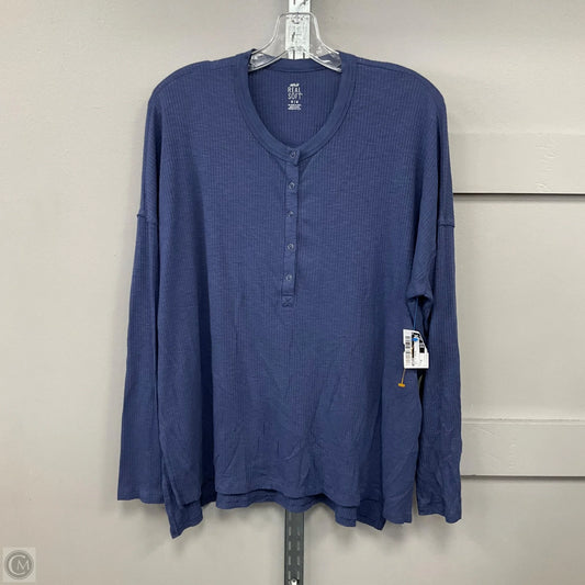 Top Long Sleeve Basic By Aerie In Navy, Size: M