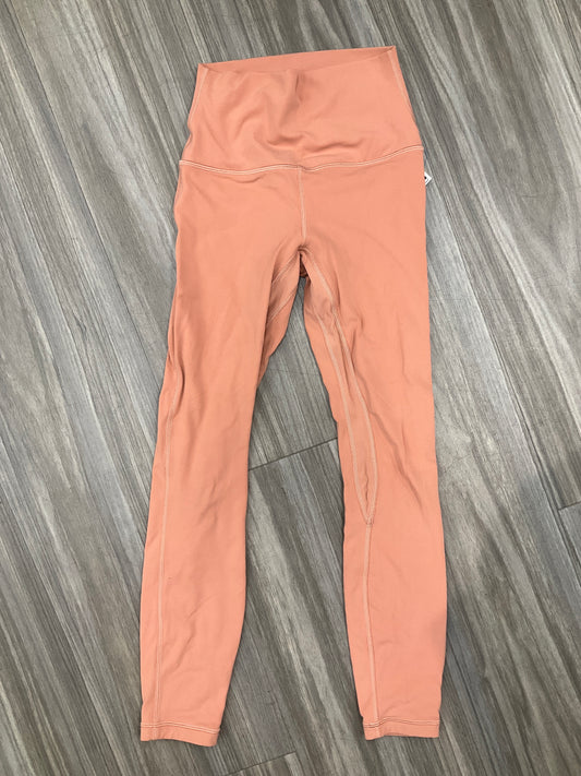 Athletic Leggings By Lululemon In Peach, Size: 2