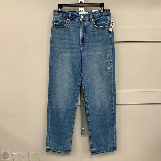 Jeans Straight By Loft In Blue Denim, Size: 4