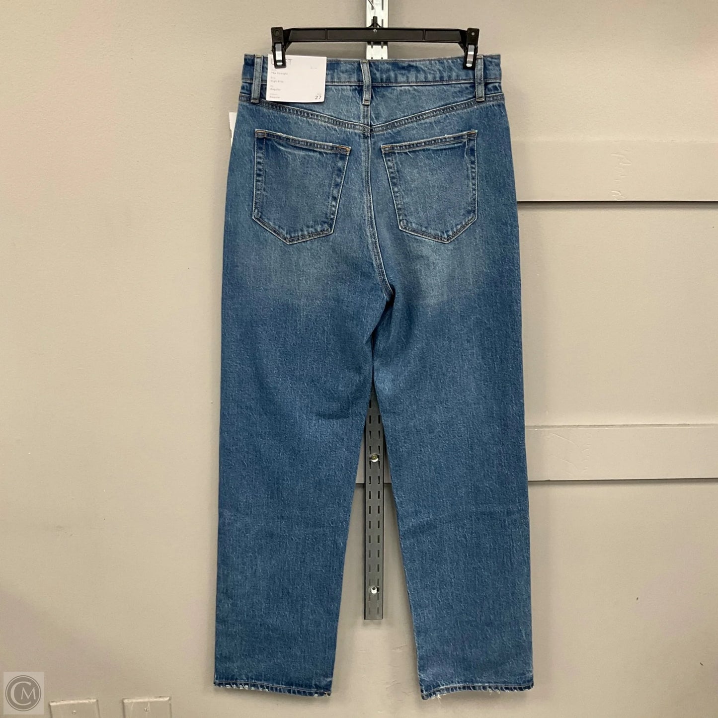 Jeans Straight By Loft In Blue Denim, Size: 4