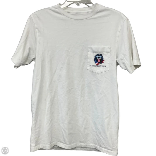 Top Short Sleeve By Vineyard Vines In White, Size: Xs