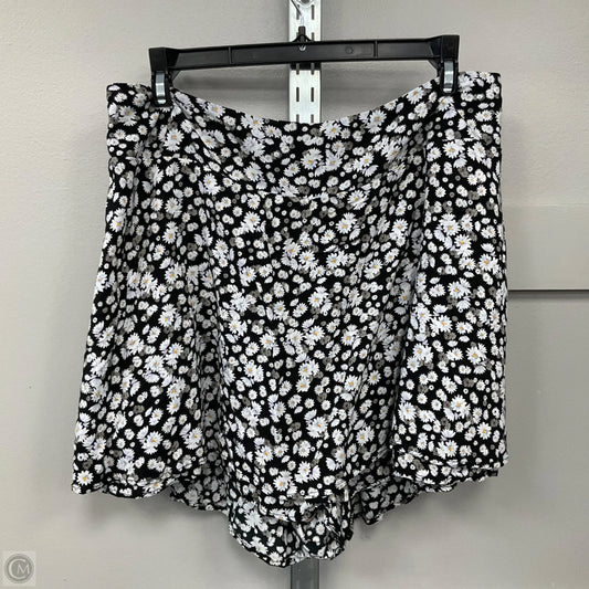 Skort By Arula In Floral Print, Size: 1x