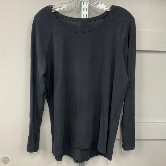 Top Long Sleeve By Lululemon In Black, Size: 12